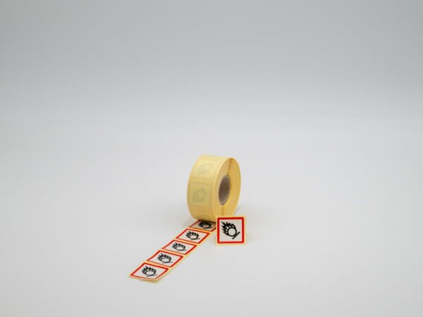 Gefahrenzeichen "GHS03" ca. 25x25mm