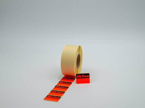 Haftetiketten "Aktion" S04, ca. 36x27mm